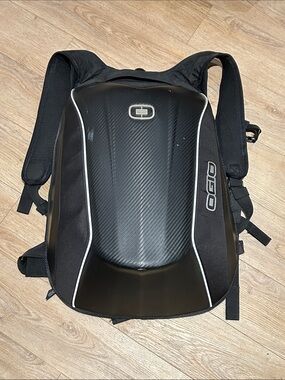 OGIO Mach 5 Motorcycle Backpack - Black Hardened Shell